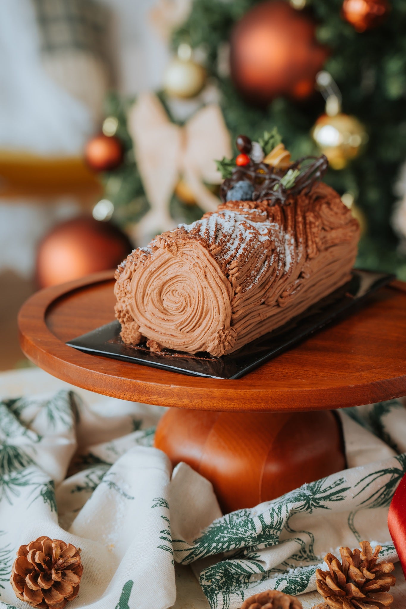 Chocolate Hazelnut Yule Log