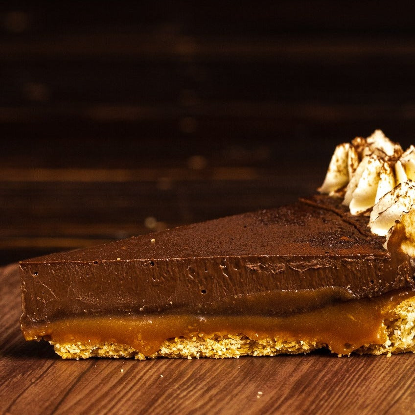 Salted Caramel Chocolate Tart 9'