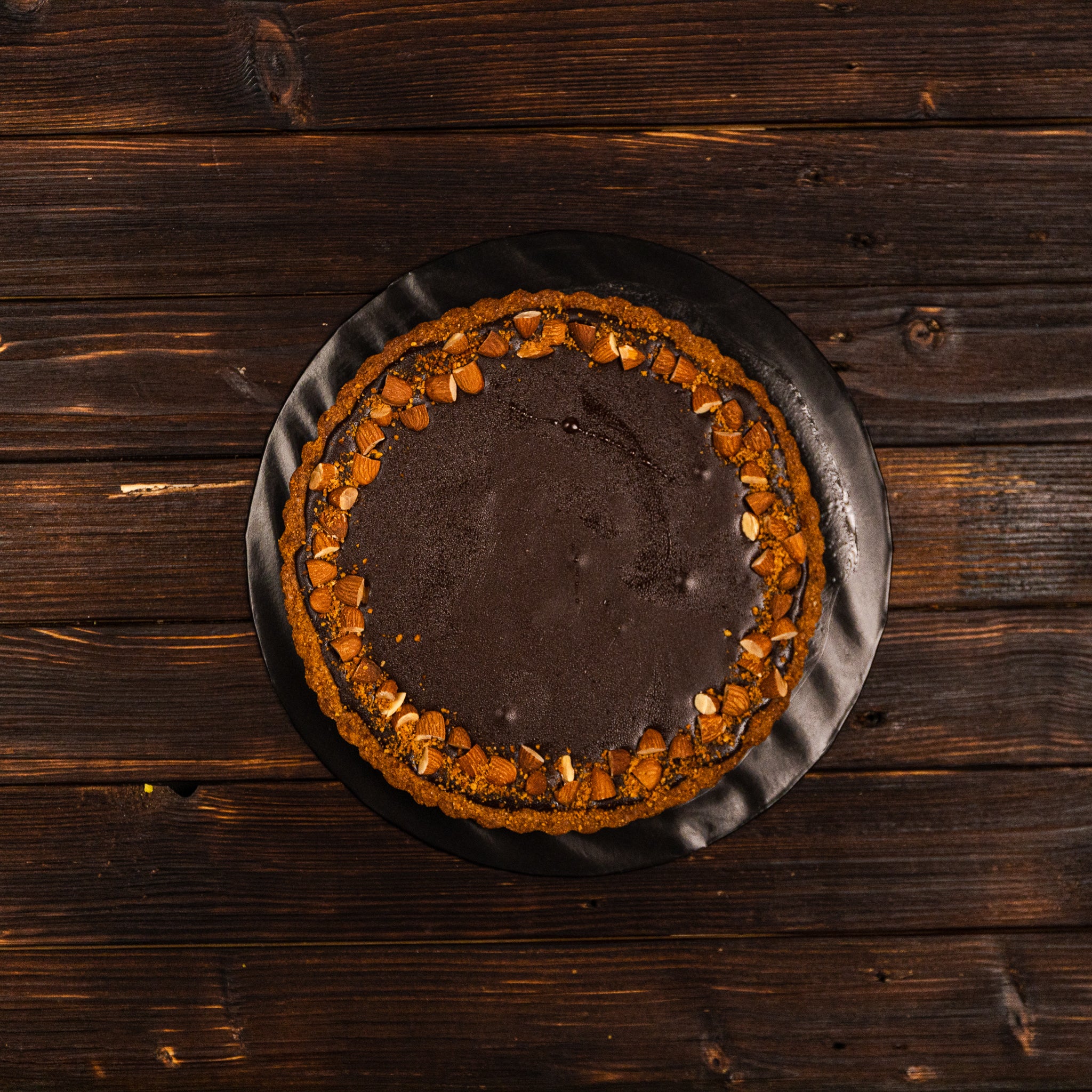 Almond Butter Chocolate Tart (Gluten Free) 9'