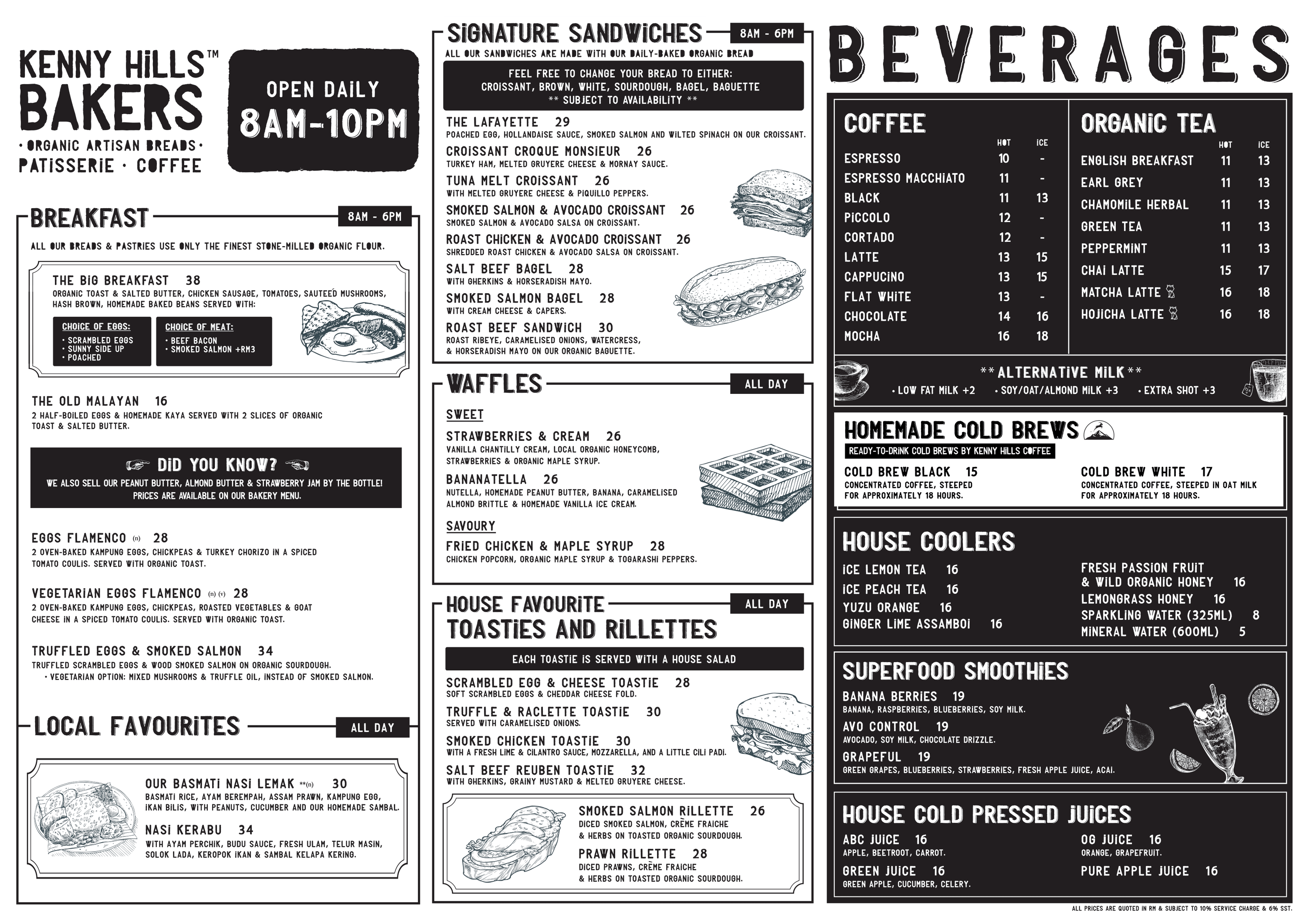 Menu Kenny Hills Bakers