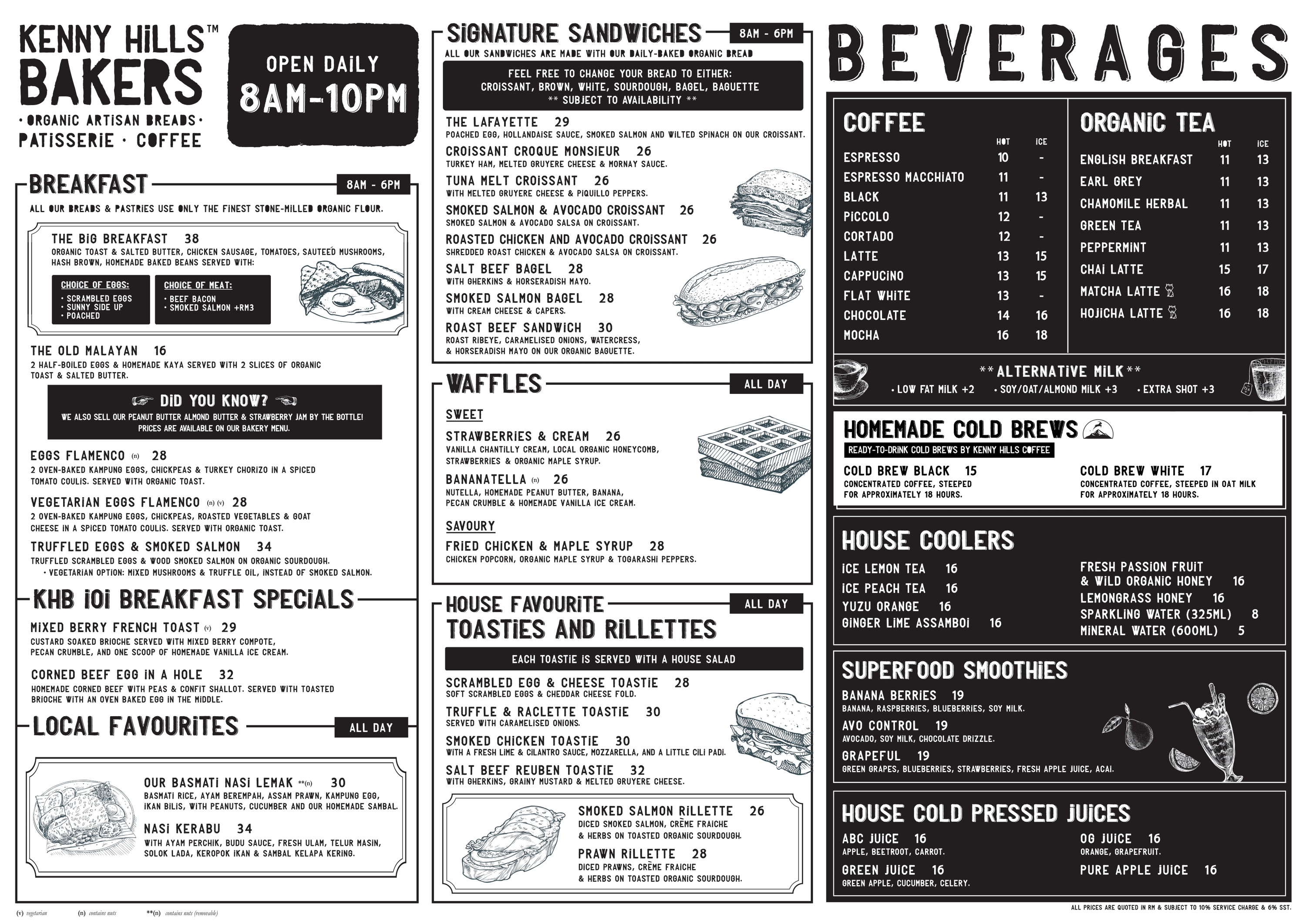 Menu Kenny Hills Bakers