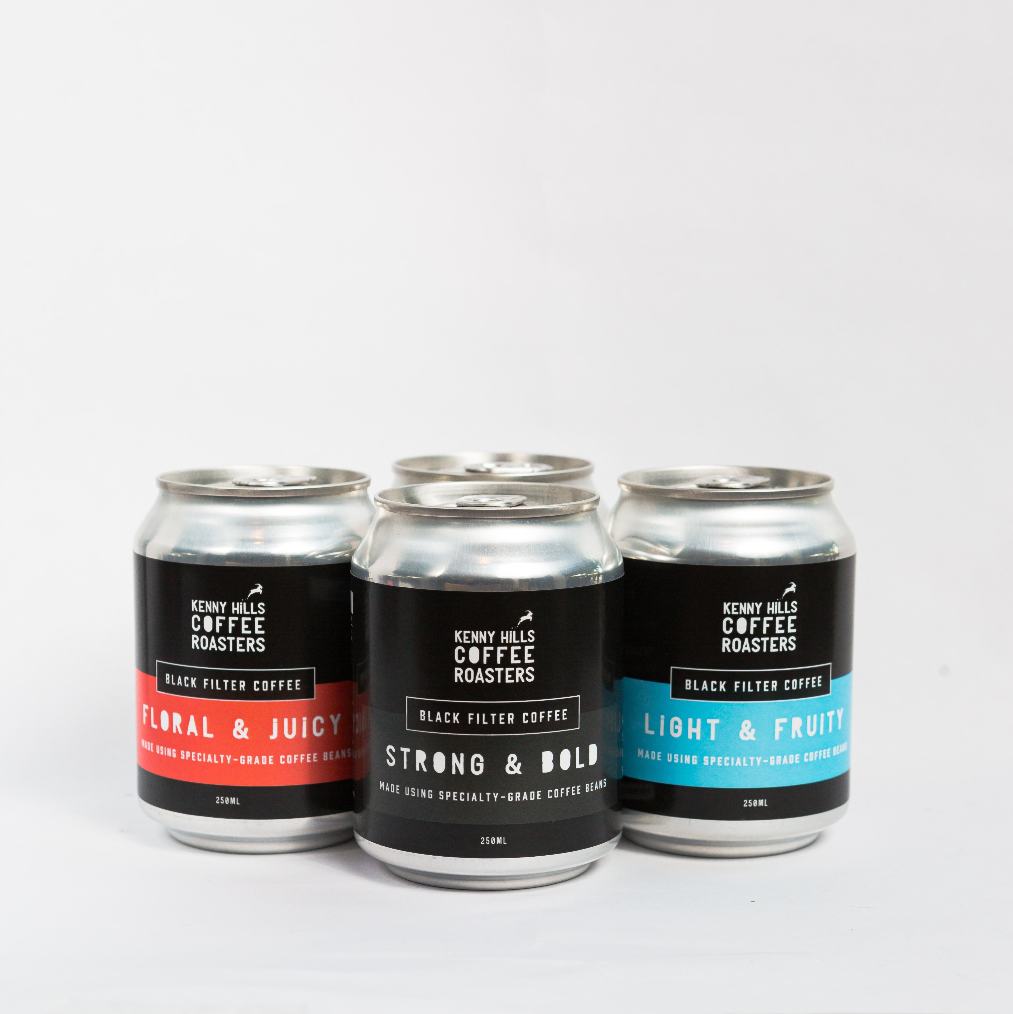 Black Filter Coffee Cans