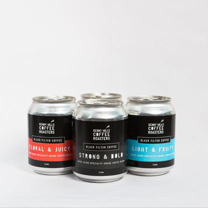 Black Filter Coffee Cans