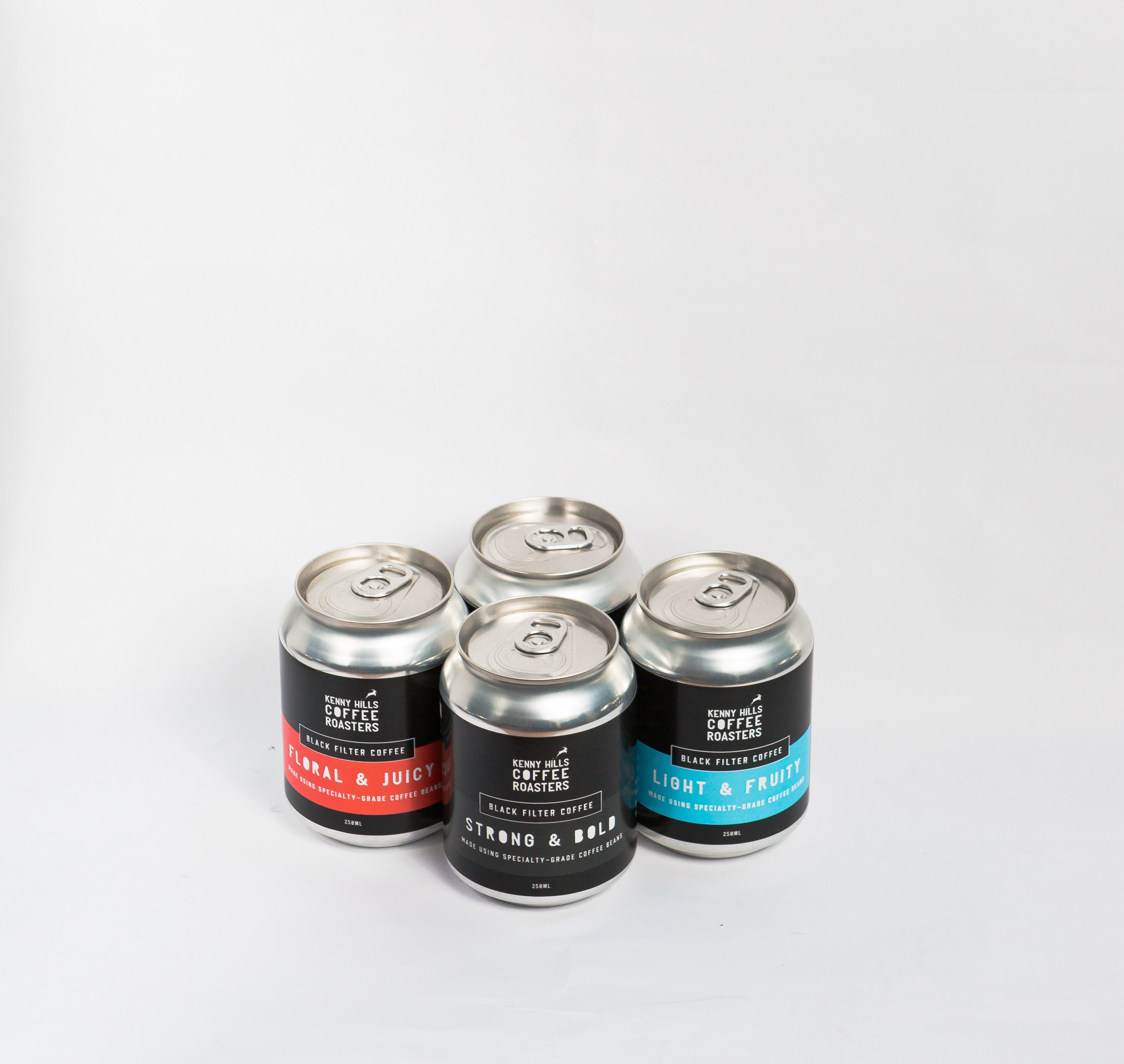 Black Filter Coffee Cans