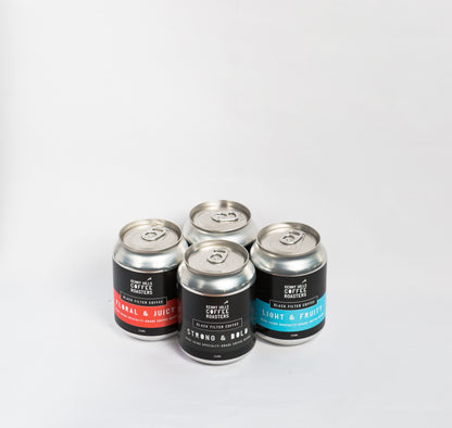 Black Filter Coffee Cans